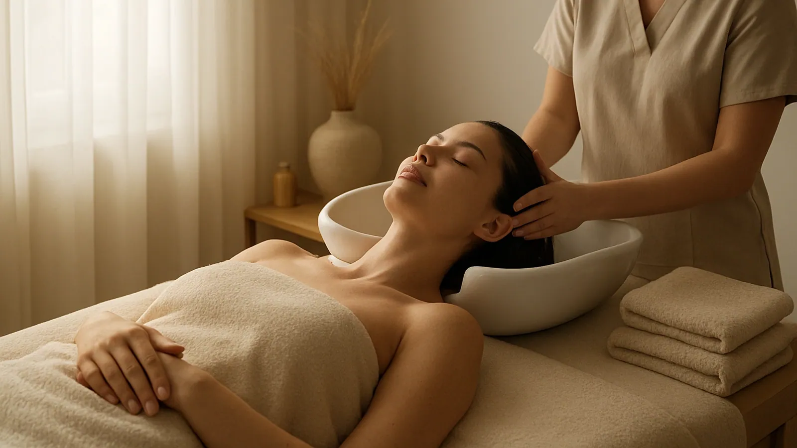 Head Spa ritual korak za korakom – od diagnoze do sprostitve