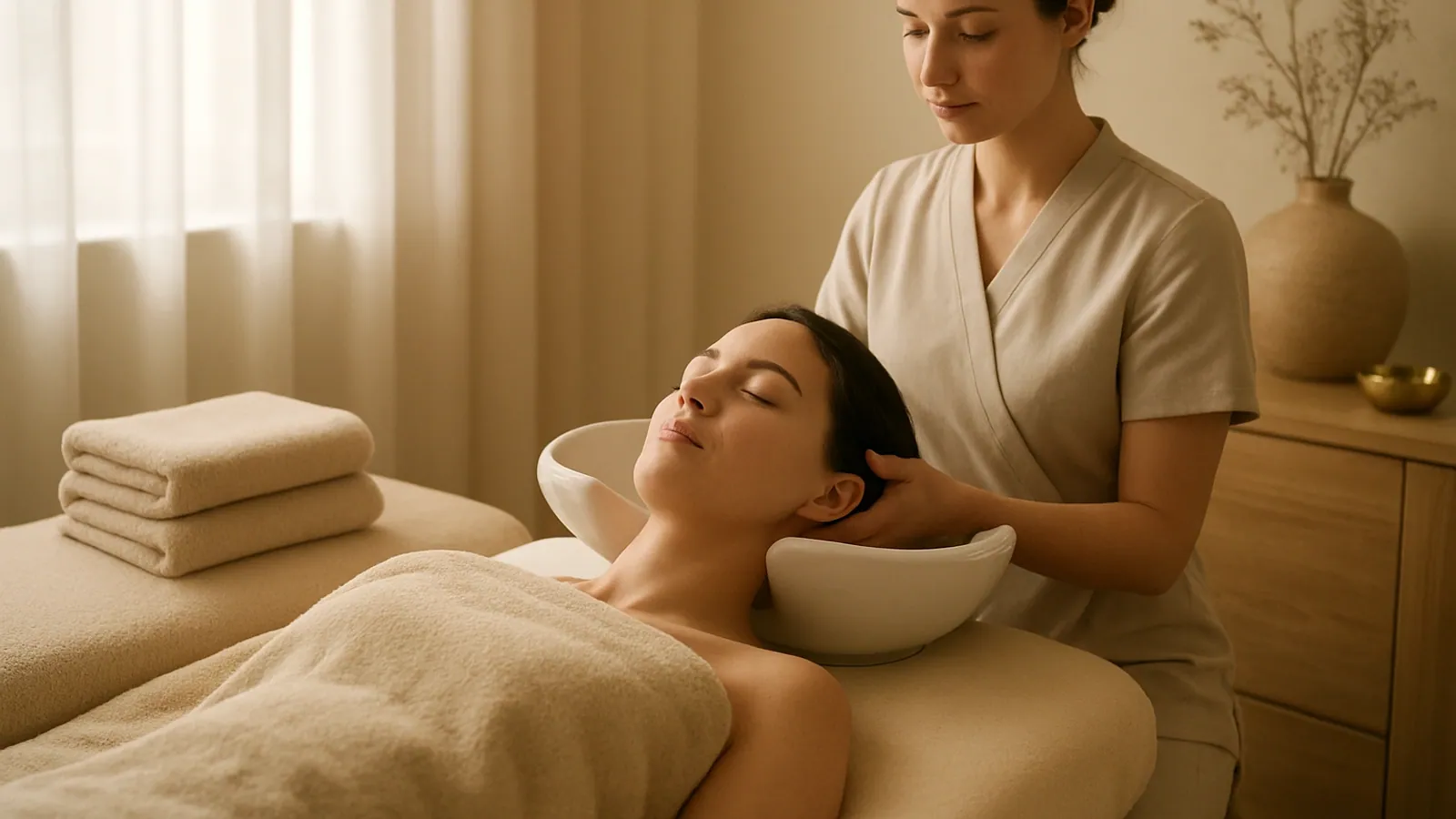masaža vratu head spa Ljubljana – olajšanje napetosti